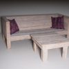 Lounge bank steigerhout - Afbeelding 4